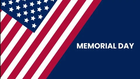 Memorial Day Animation Background v8 Stock Footage 194802660