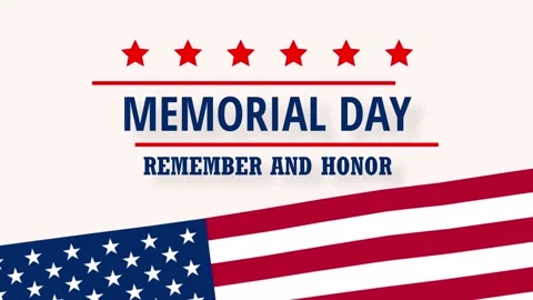 Memorial day animation Stock Footage 238887978