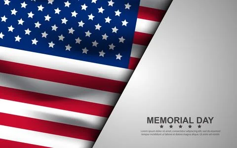 Memorial Day Background Design. Remember and Honor Poster. USA memorial day.. 스톡 일러스트