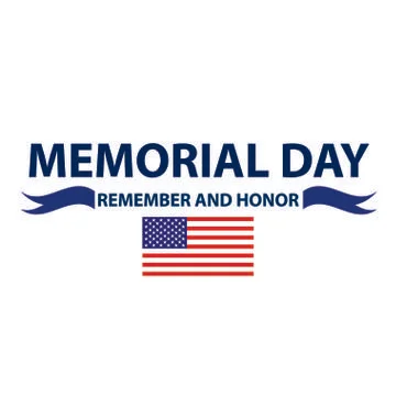 Memorial Day background Illustrazione stock