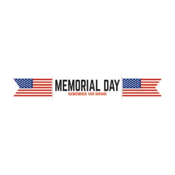 Memorial Day background Illustrazione stock