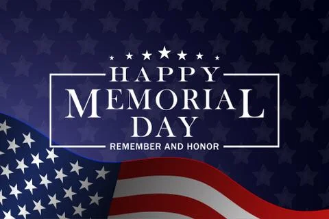 Memorial Day background. Template for Memorial Day festive design. Memorial D Stock Illustration