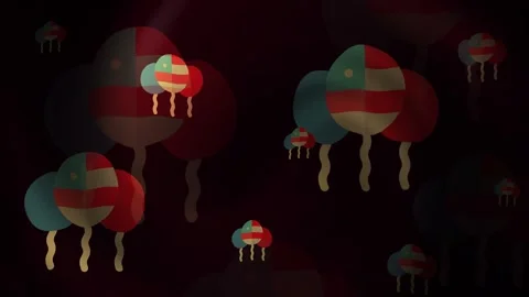 Memorial Day Balloons Stock Footage 309413635