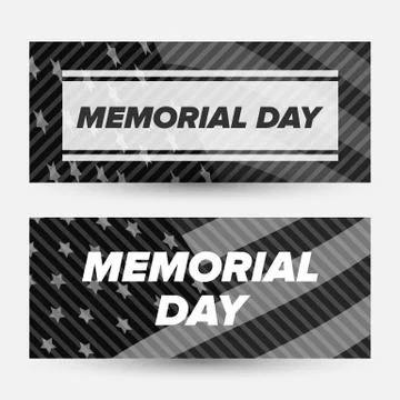 Memorial day banner Stock Illustration
