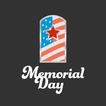 Memorial day banner Stock Illustration