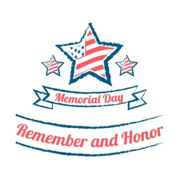 Memorial day banner Stock Illustration