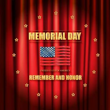 Memorial day banner Stock Illustration