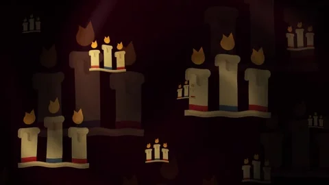 Memorial Day Candle Stock Footage 309413642