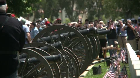 Memorial Day - Cannonade Video stock 7738912