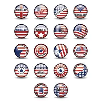 Memorial Day Collection Stock-Illustration