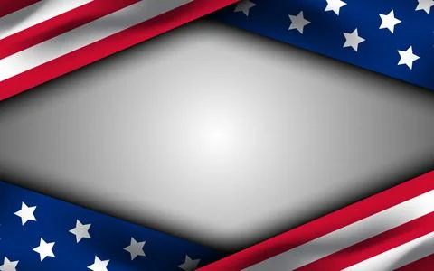 Memorial Day Design Template with USA Flag on White Background. Good for Ba.. Stock Illustration