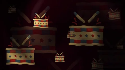 Memorial Day Drum Stock Footage 309413701