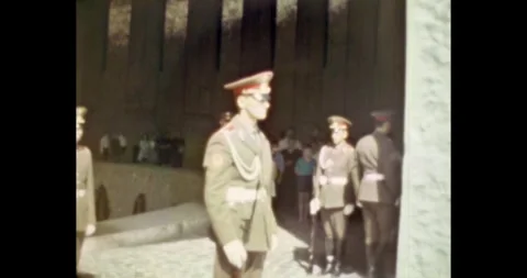 Memorial Day, Guards with rifles marching, ussr soldiers Vídeo Stock 297610110
