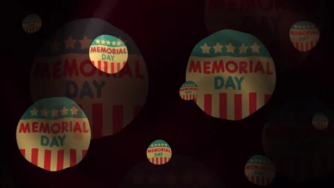 Memorial Day Icons Stock Footage 309415247