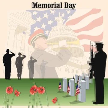 Memorial day Stock Illustration