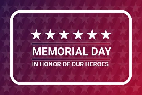 Memorial day Illustrazione stock