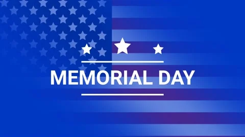 Memorial day illustration Stock Footage 189415313