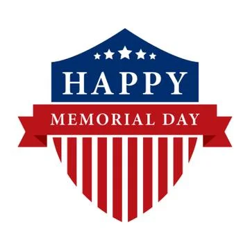 Memorial Day Label Stock-Illustration
