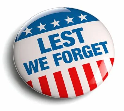 Memorial day lest we forget Stock Illustration