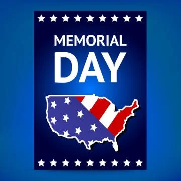Memorial day poster Stock Illustration