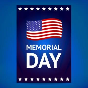 Memorial day poster Stock Illustration