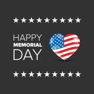 Memorial day poster Stock Illustration