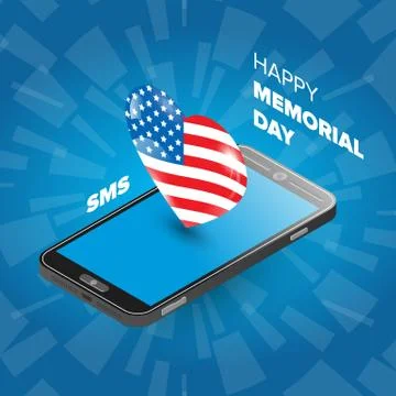 Memorial day poster Stock Illustration