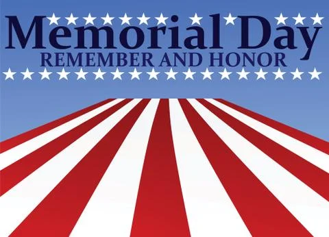 Memorial day poster Stock Illustration