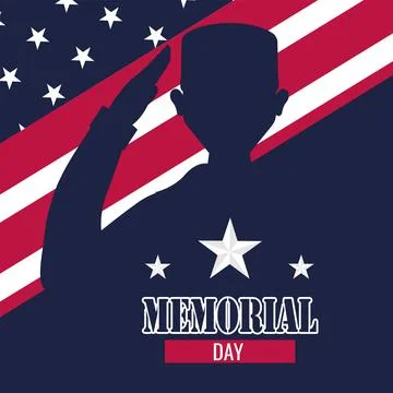 Memorial day poster Stock Illustration