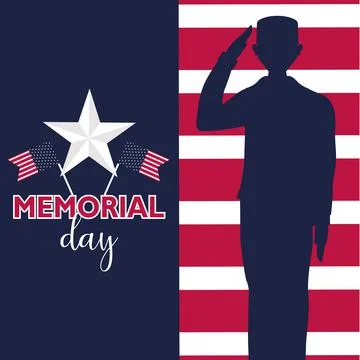 Memorial day poster Stock Illustration