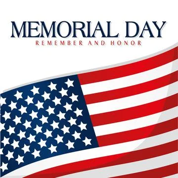 Memorial day poster Stock Illustration