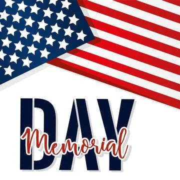 Memorial day poster Stock Illustration