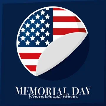 Memorial day poster Stock Illustration