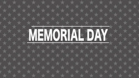 Memorial Day, remember and honor animation on Stock Footage 129660434