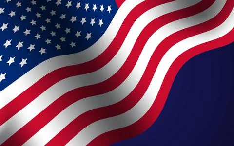 Memorial Day Remember and honor with USA flag, Vector illustration. Stock Illustration