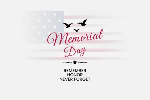 Memorial Day Remembrance Design Stock Illustration