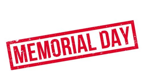 Memorial Day rubber stamp Stock Illustration