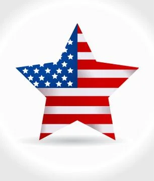 Memorial day with star Stock Illustration