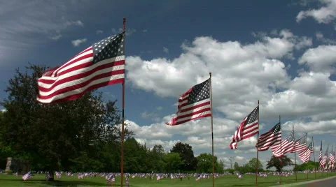 Memorial Day three Stock Footage 121069