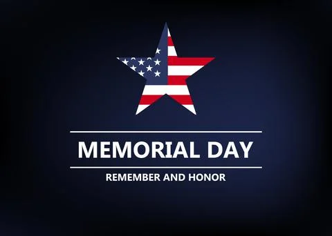 Memorial Day USA Stock Illustration
