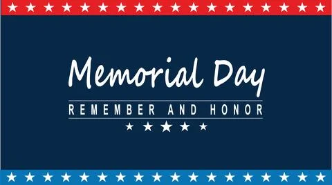 Memorial Day USA  vector eps Stock Illustration