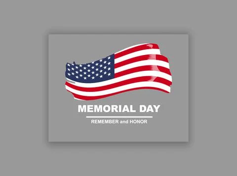 Memorial Day USA. Vector graphics and design Stock Illustration