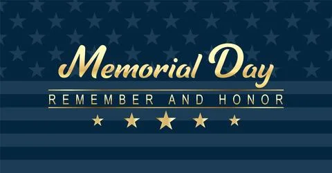 Memorial day USA vector Stock Illustration