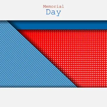 Memorial Day vector Stock Illustration