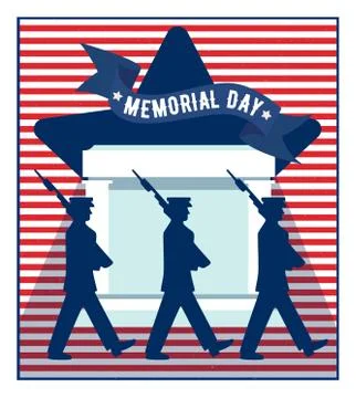 Memorial day. Vector illustration Stock Illustration