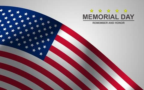 Memorial Day Vector Illustration. US Memorial Day Background, Remember and .. Stock Illustration