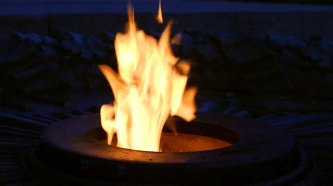 Memorial Flame. monument World of war Stock Footage 62622011