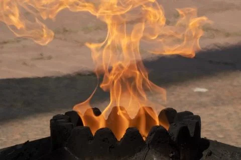 The memorial flame Foto stock