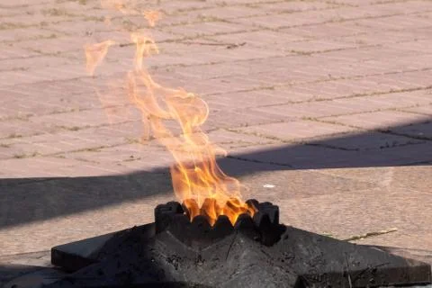 The memorial flame Stock Photos