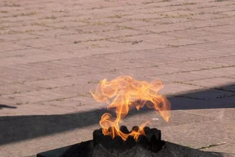 The memorial flame Stock Photos